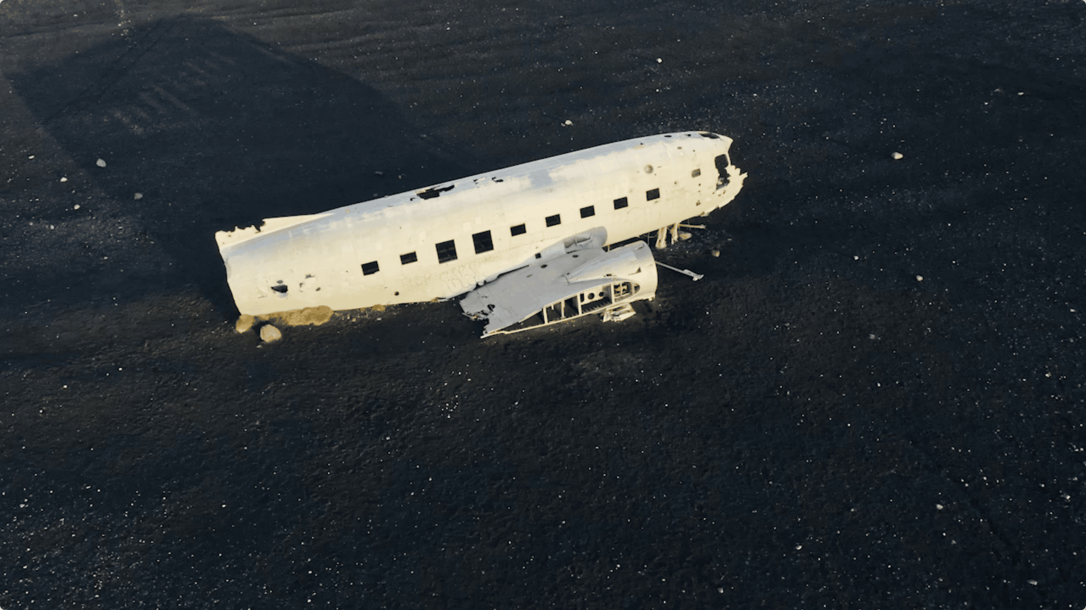 crashed airplane