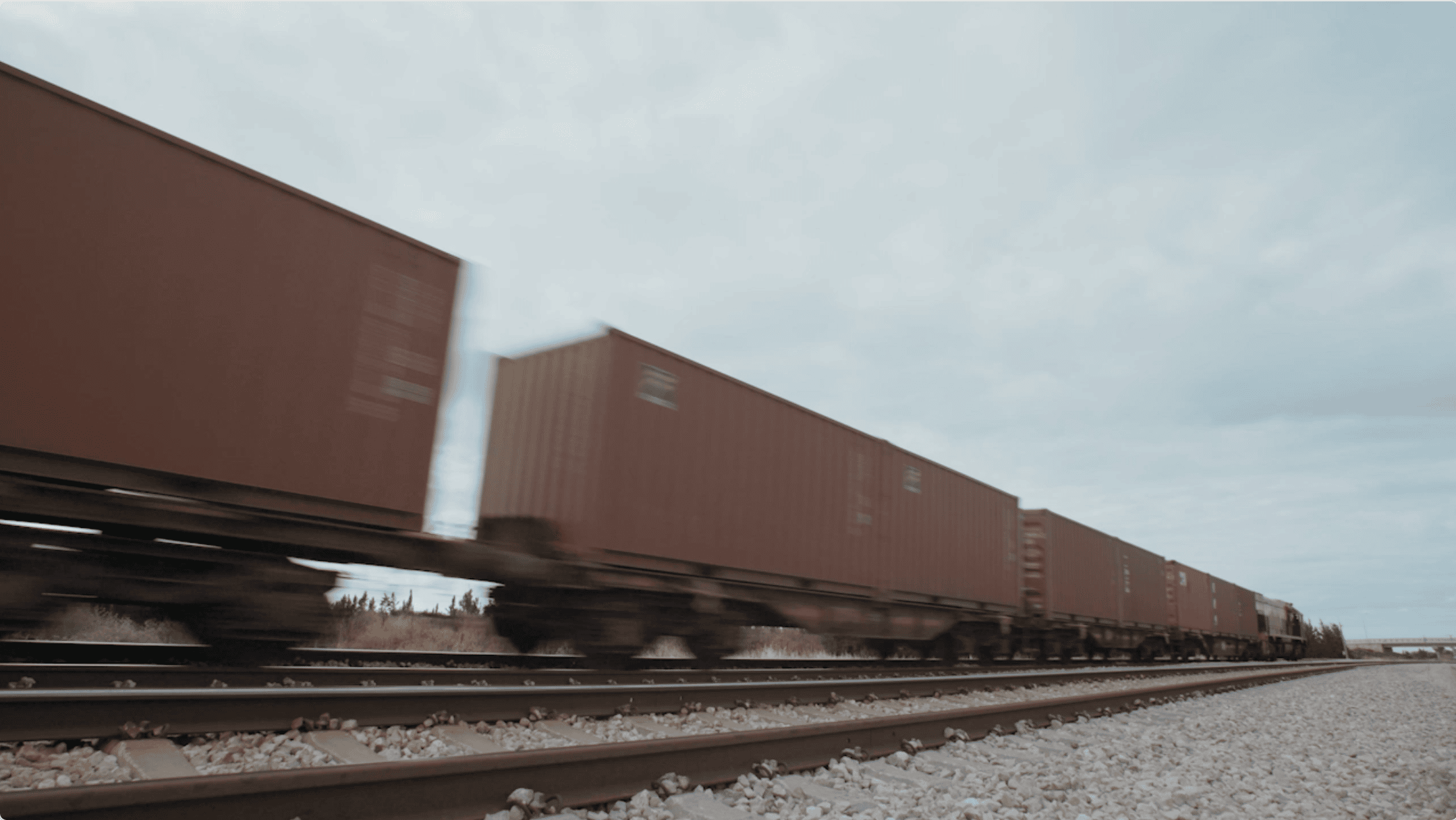 fast moving train