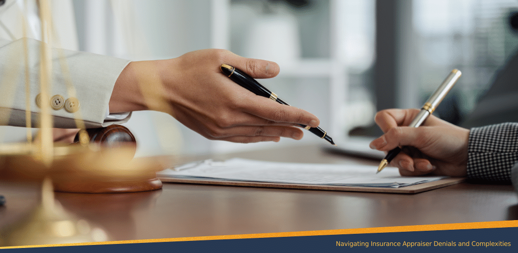 Lawyers helping a client navigate the insurance claims